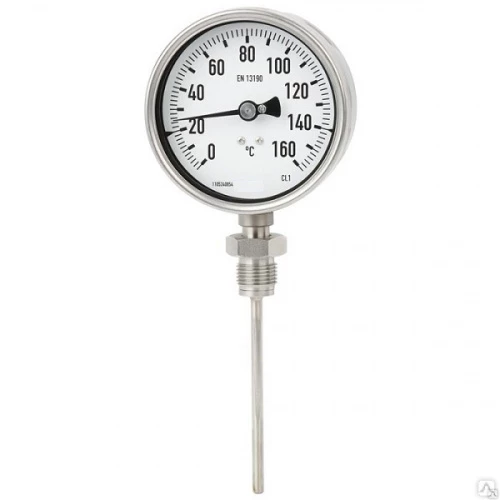 TBiSCh 100 (0...+200)°С B4 8х160мм G1/2"(Н) Рад. - требуется Гильза УТ000008108